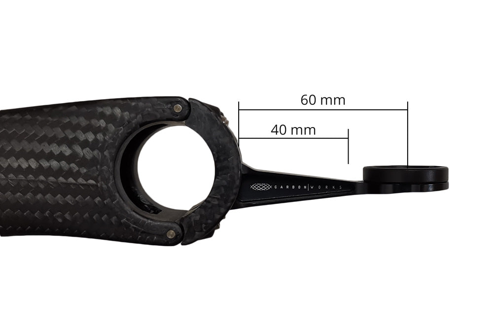 THM Tibia Mount in short and long versions, carbon computer mount by CarbonWorks