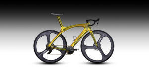 CarbonWorks-B1-frame-Baldiso-gold-chrome-design-roadbike-frame